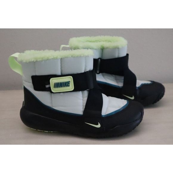 Nike DD0303 Toddler Sz 12.5C Black/Green Flex Advance Winter Snow Boots $72+ - Picture 5 of 6